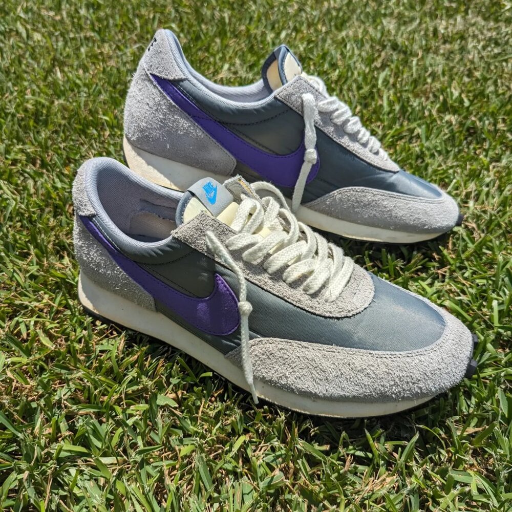 Nike Gray and Purple Athletic Shoes